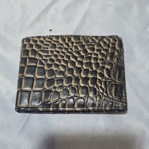 Crocodile Leather Textured Men's Wallet